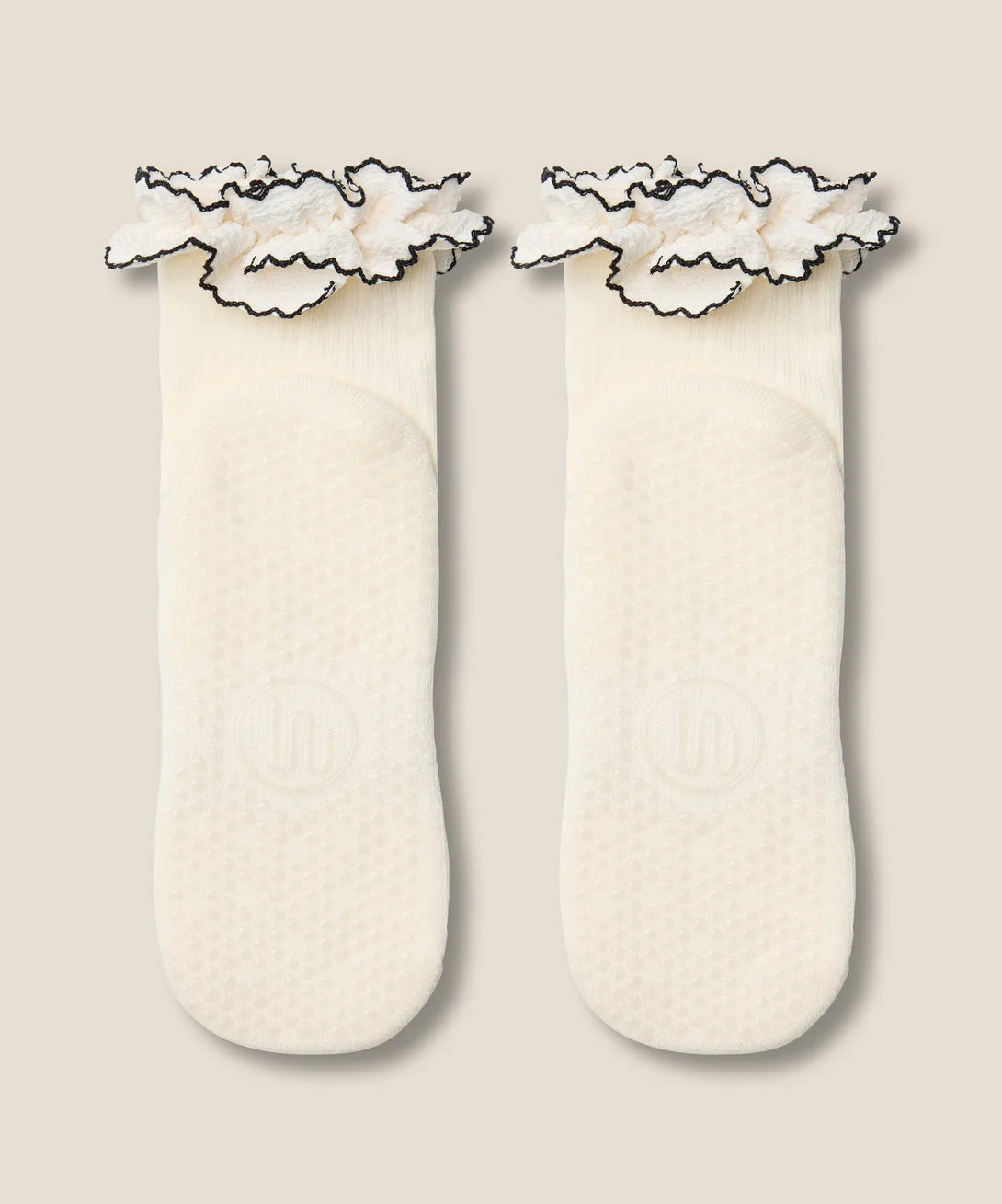 Crew Non Slip Grip Socks | Ruffle Fleur