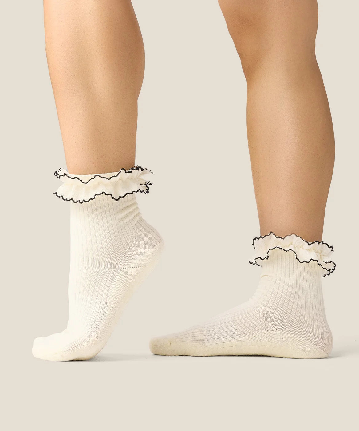 Crew Non Slip Grip Socks | Ruffle Fleur