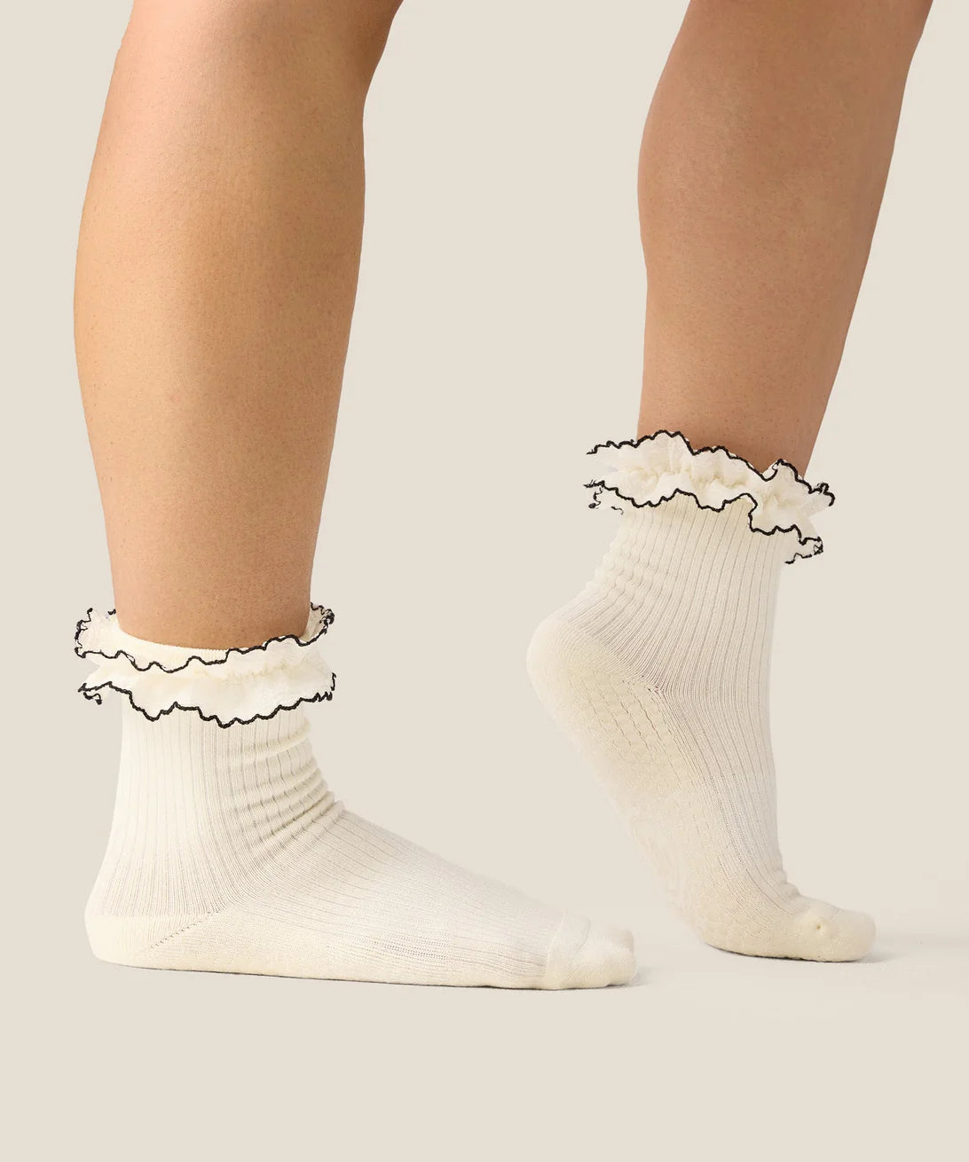 Crew Non Slip Grip Socks | Ruffle Fleur