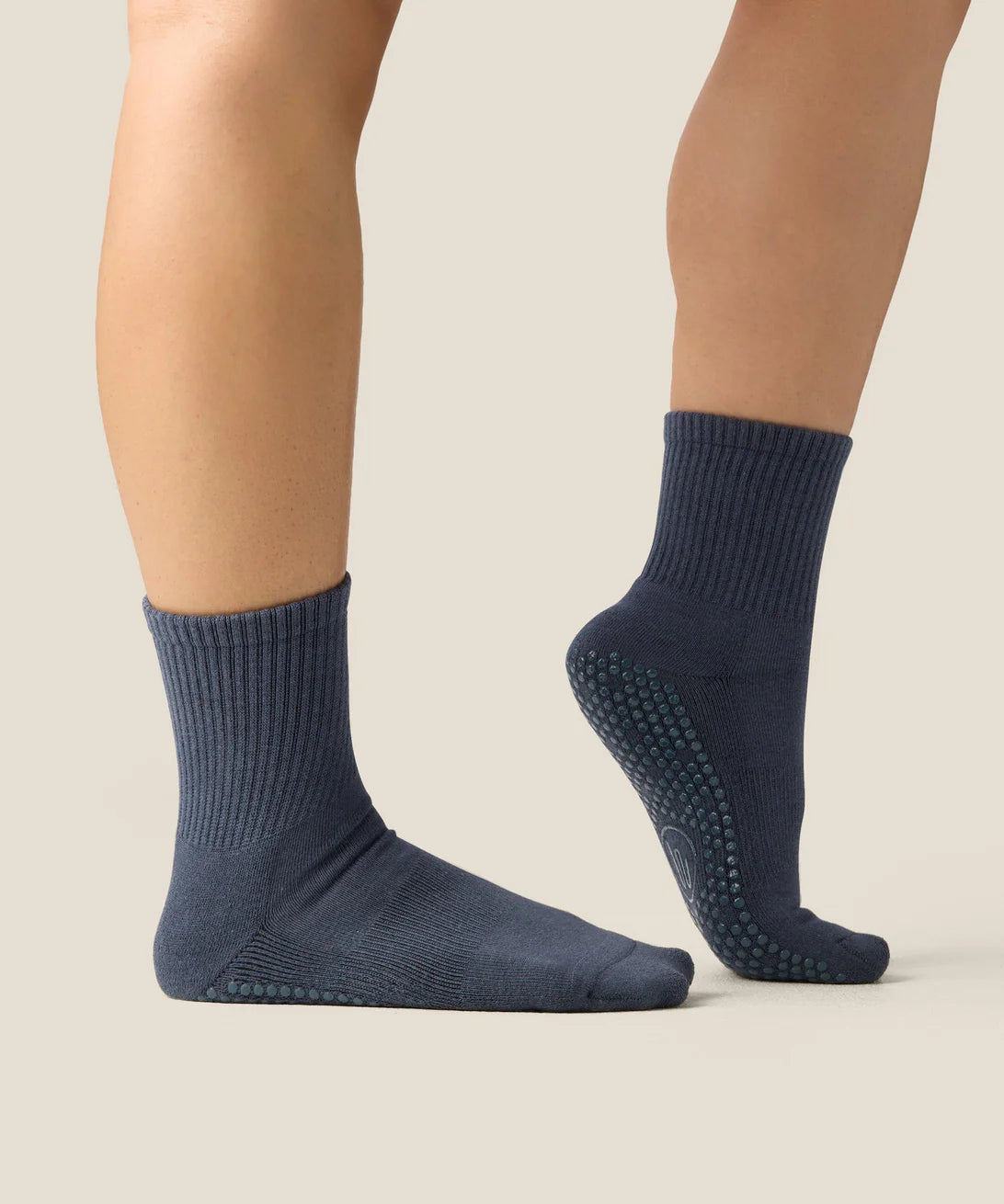 Crew Non Slip Grip Socks | French Navy