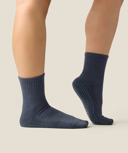 Crew Non Slip Grip Socks | French Navy