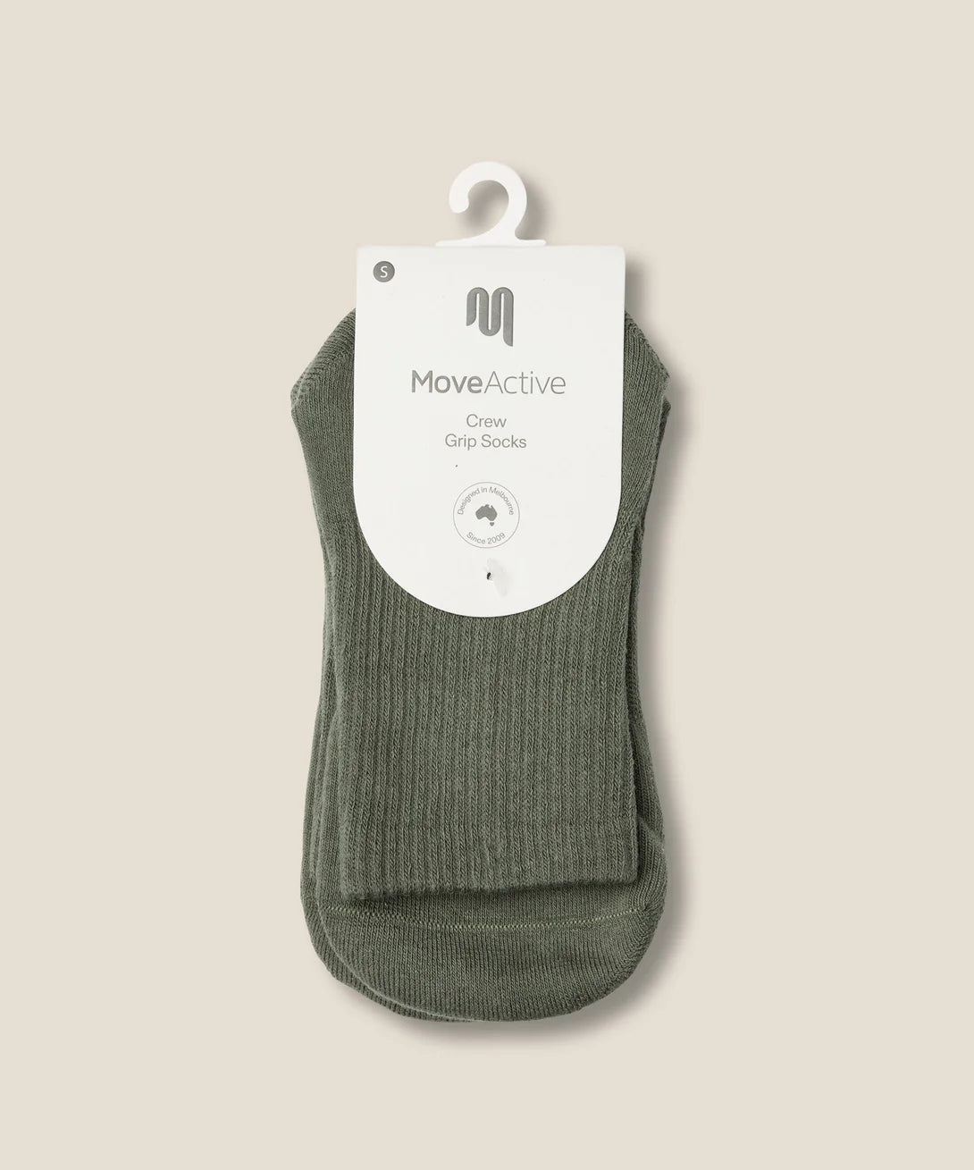 Crew Non Slip Grip Socks | Khaki