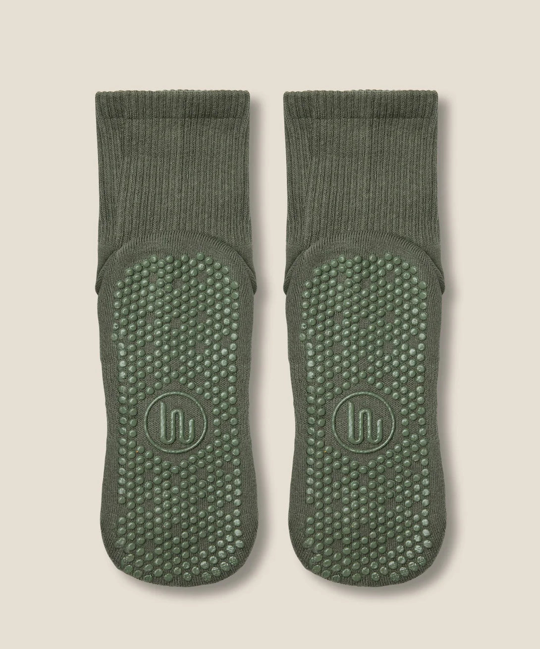 Crew Non Slip Grip Socks | Khaki