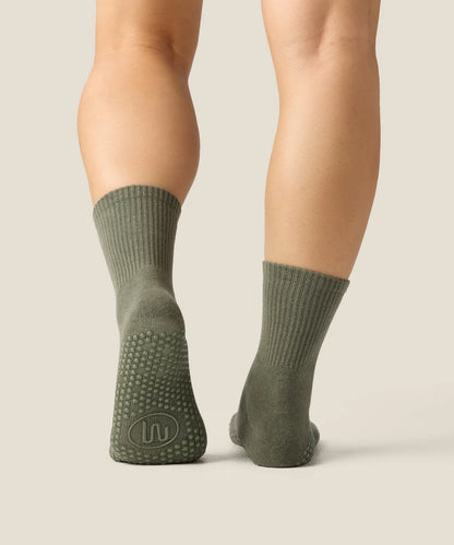 Crew Non Slip Grip Socks | Khaki