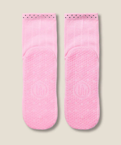 Crew Non Slip Grip Socks | Gem Pink