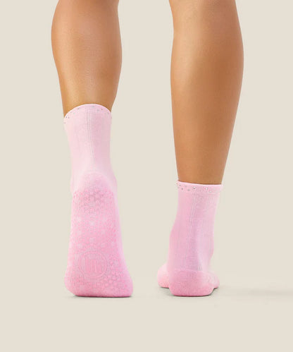 Crew Non Slip Grip Socks | Gem Pink