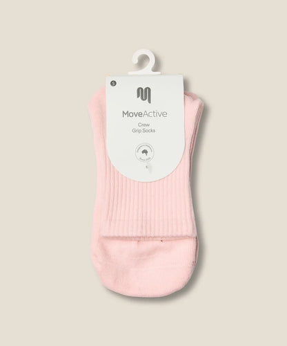 Crew Non Slip Grip Socks | Sweet Pink