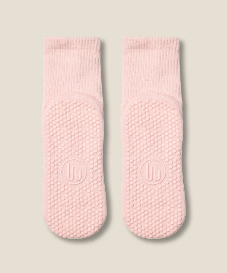 Crew Non Slip Grip Socks | Sweet Pink