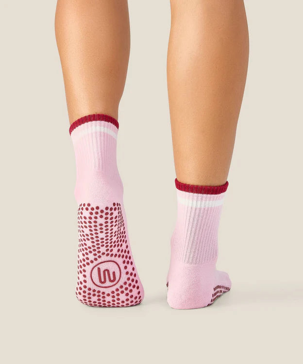 Crew Grip Socks | Track Pink