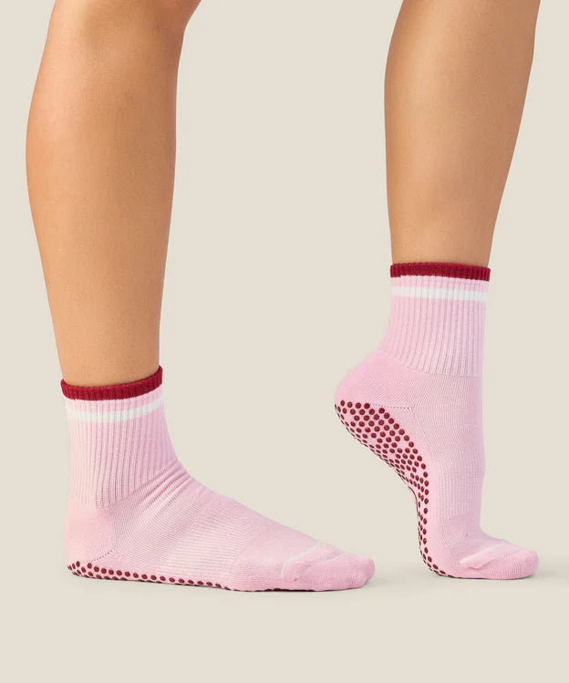 Crew Grip Socks | Track Pink