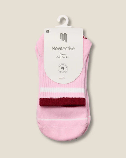 Crew Grip Socks | Track Pink