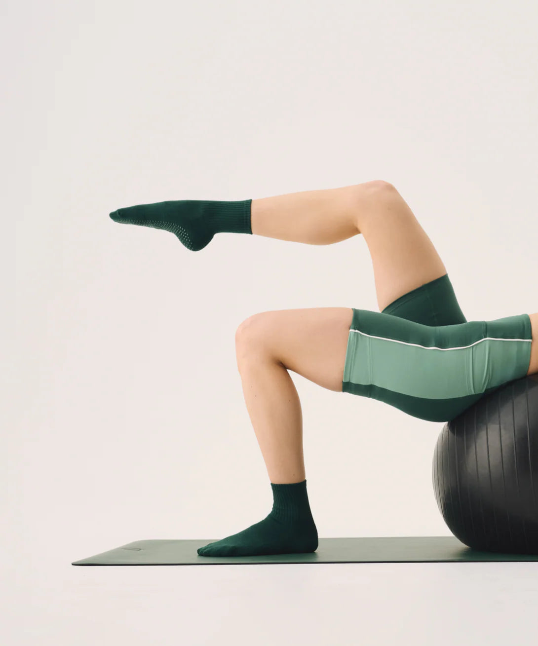 Crew Non Slip Grip Socks | Forest Green