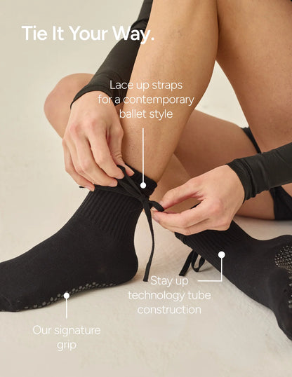 The Nina Grip Sock | Black