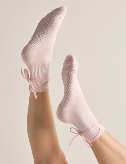 The Nina Grip Sock | Ballet Pink
