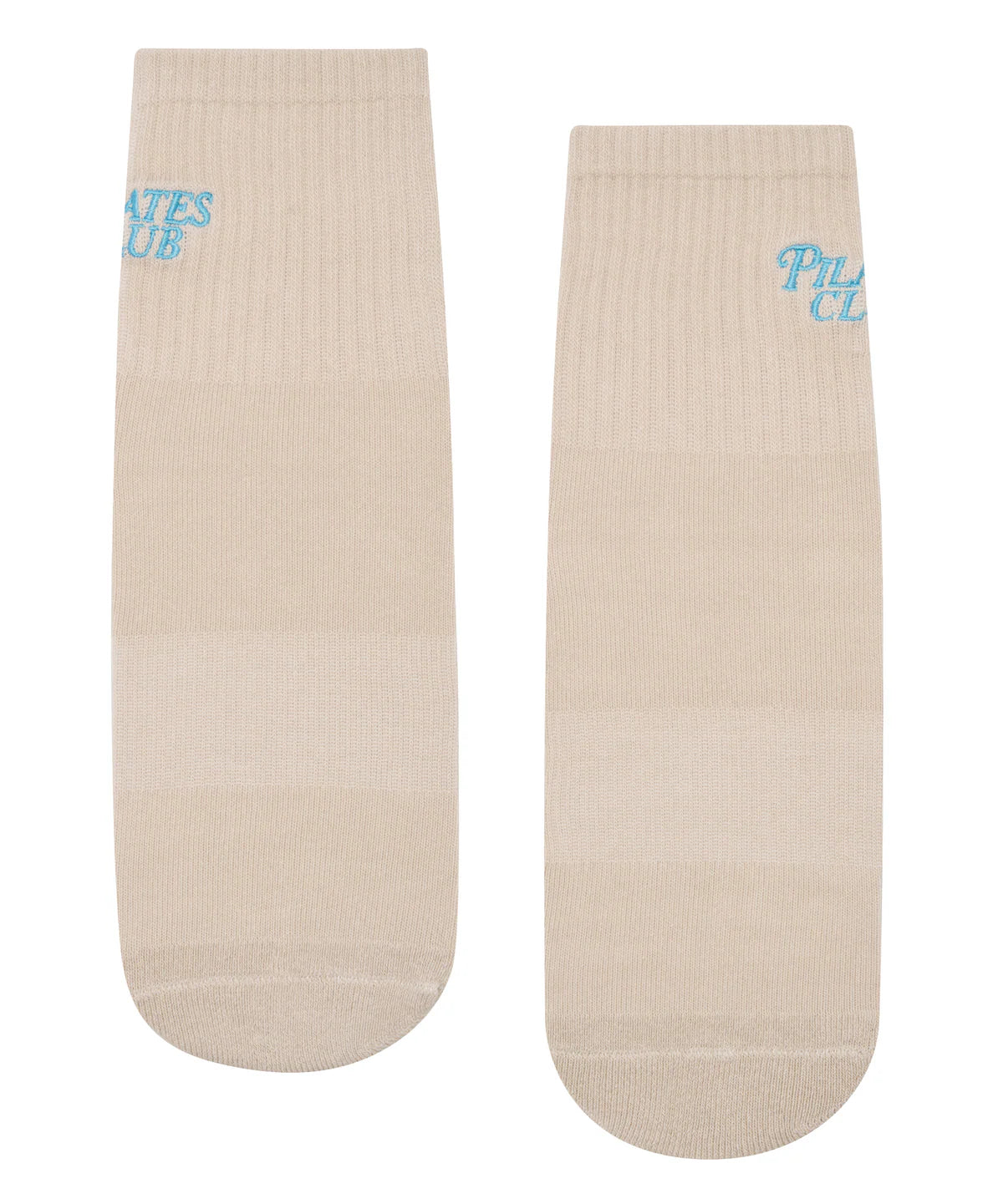 Crew Non Slip Grip Socks | Pilates Club Stone