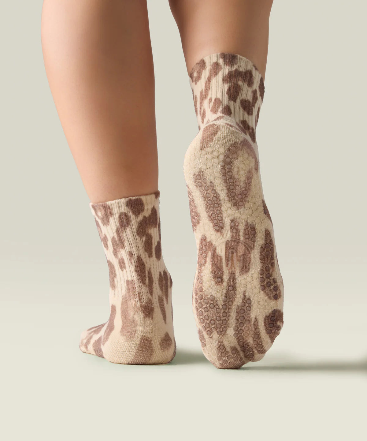 Crew Non Slip Grip Socks | Leopard