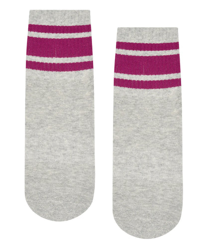 Crew Non Slip Grip Socks | Marle Fuchsia Stripe