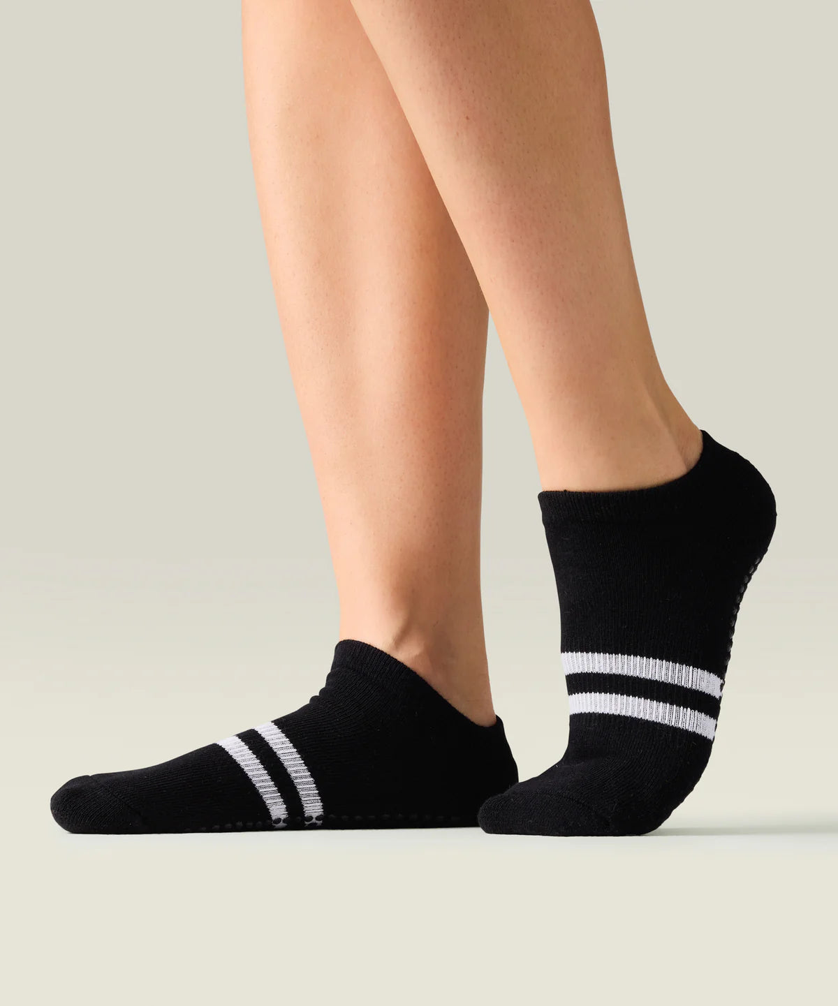 Classic Low Rise Grip Socks | Sporty Stripe Black
