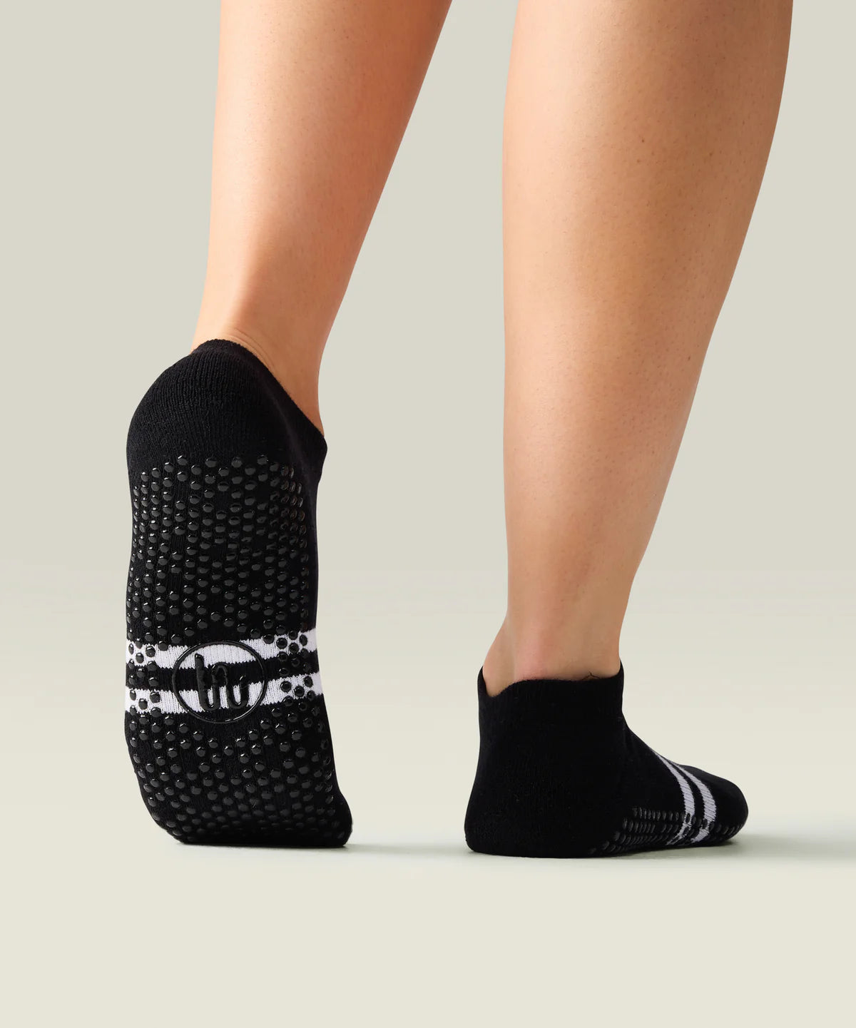Classic Low Rise Grip Socks | Sporty Stripe Black