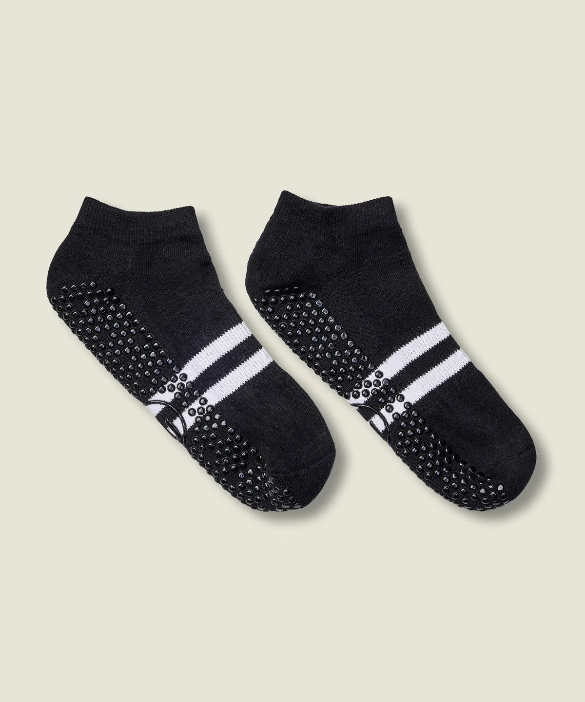 Classic Low Rise Grip Socks | Sporty Stripe Black