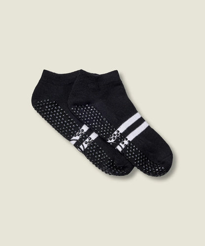 Classic Low Rise Grip Socks | Sporty Stripe Black
