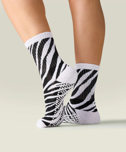Crew Non Slip Grip Socks | Savanna Stripes