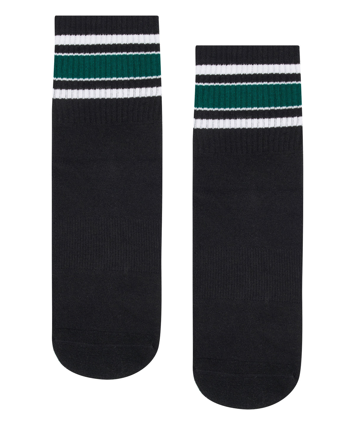 Crew Non Slip Grip Socks | Midnight Emerald Stripe