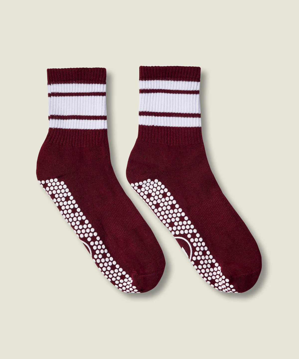 Crew Non Slip Grip Socks | Mulberry Stripes