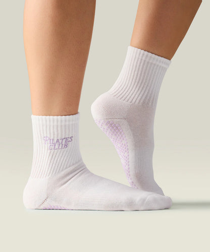 Crew Non Slip Grip Socks | Pilates Club Ivory
