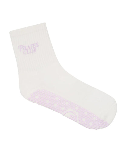 Crew Non Slip Grip Socks | Pilates Club Ivory