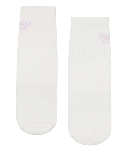 Crew Non Slip Grip Socks | Pilates Club Ivory
