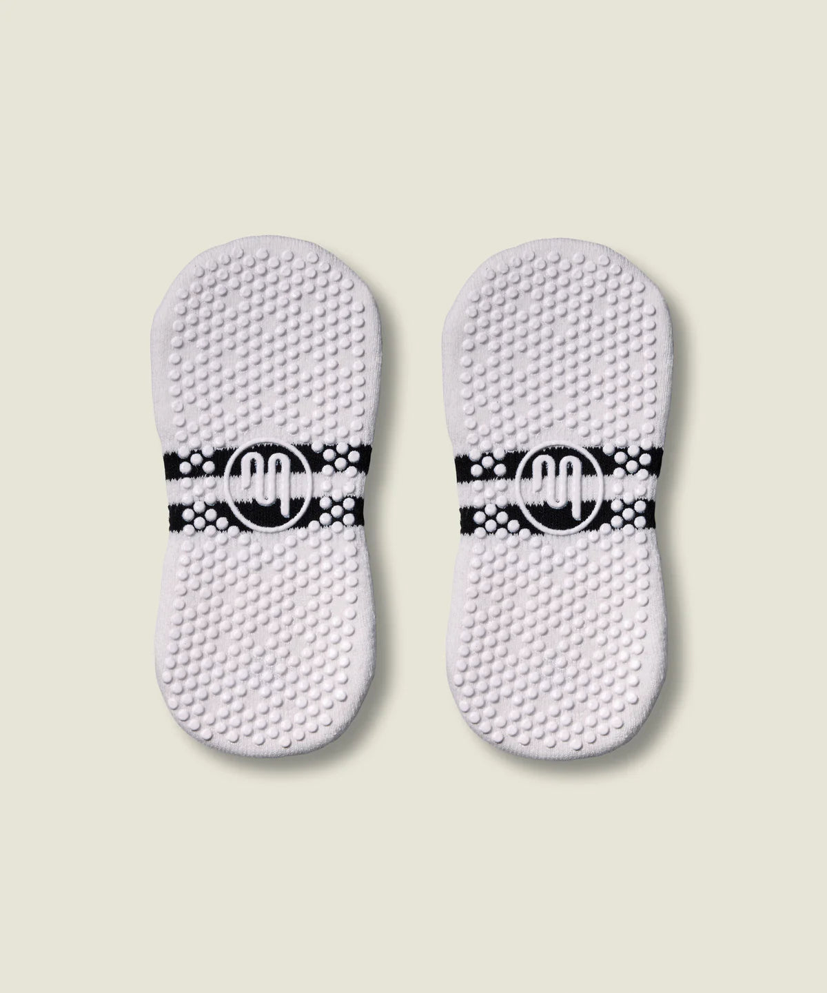 Classic Low Rise Grip Socks | Sporty Stripe Ivory