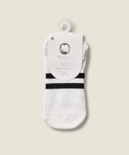 Classic Low Rise Grip Socks | Sporty Stripe Ivory