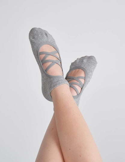 The Isla Grip Sock | Heather