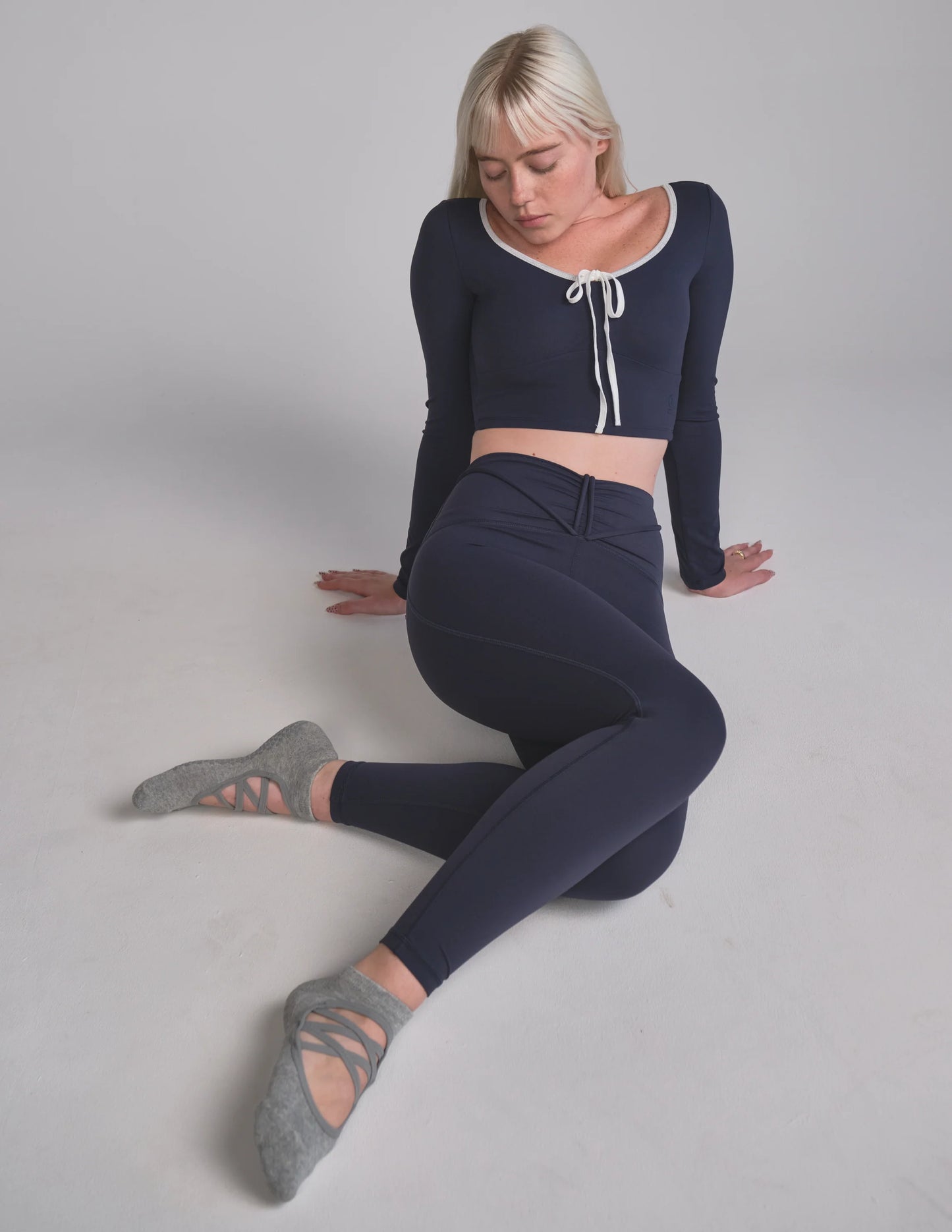 The Isla Grip Sock | Heather