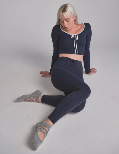 The Isla Grip Sock | Heather