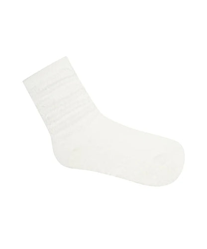 Scrunch Non Slip Grip Socks - Ivory