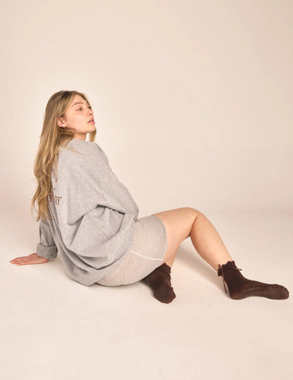 The Juliet Grip Sock | Mahogany