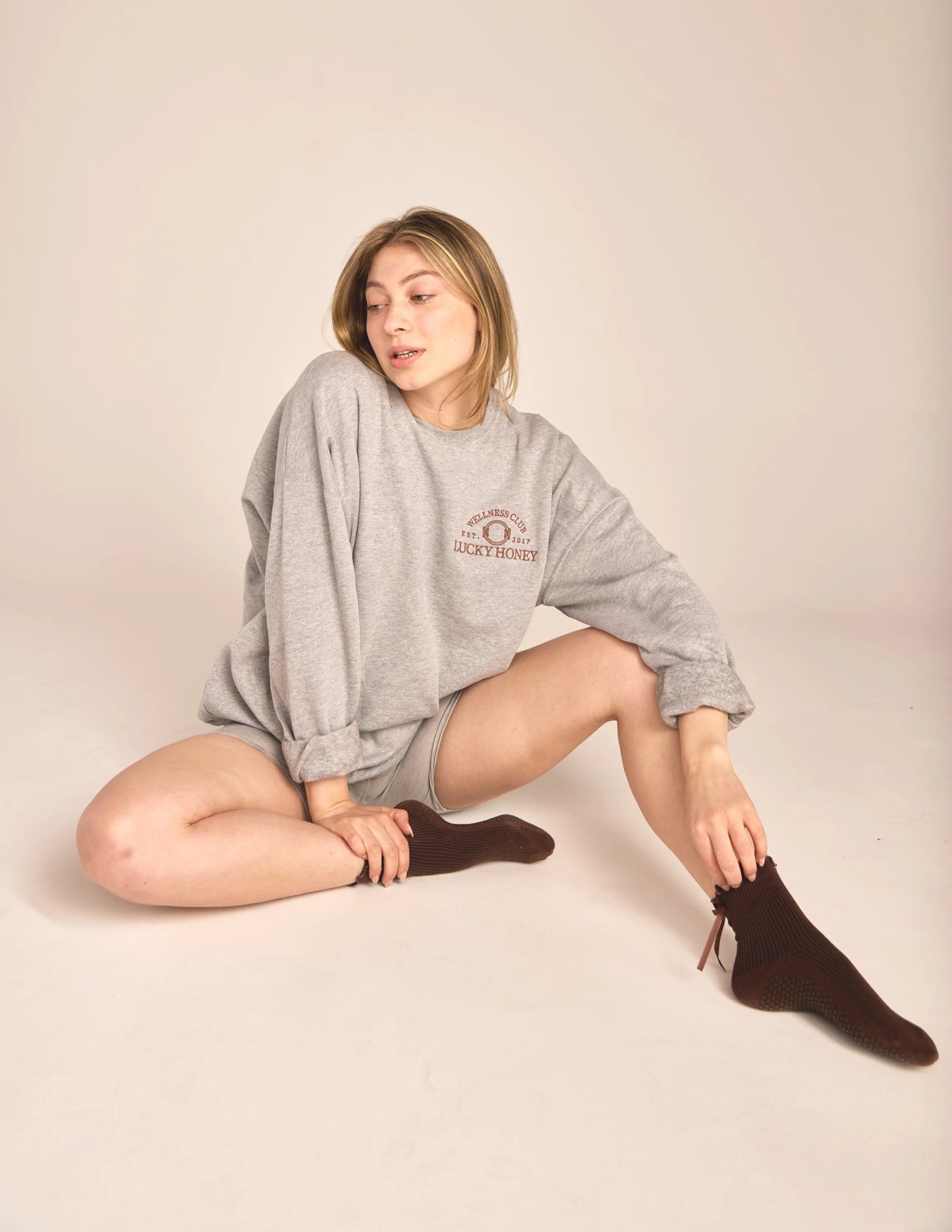 The Juliet Grip Sock | Mahogany