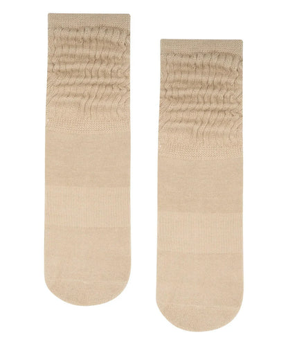 Scrunch Non Slip Grip Socks | Latte