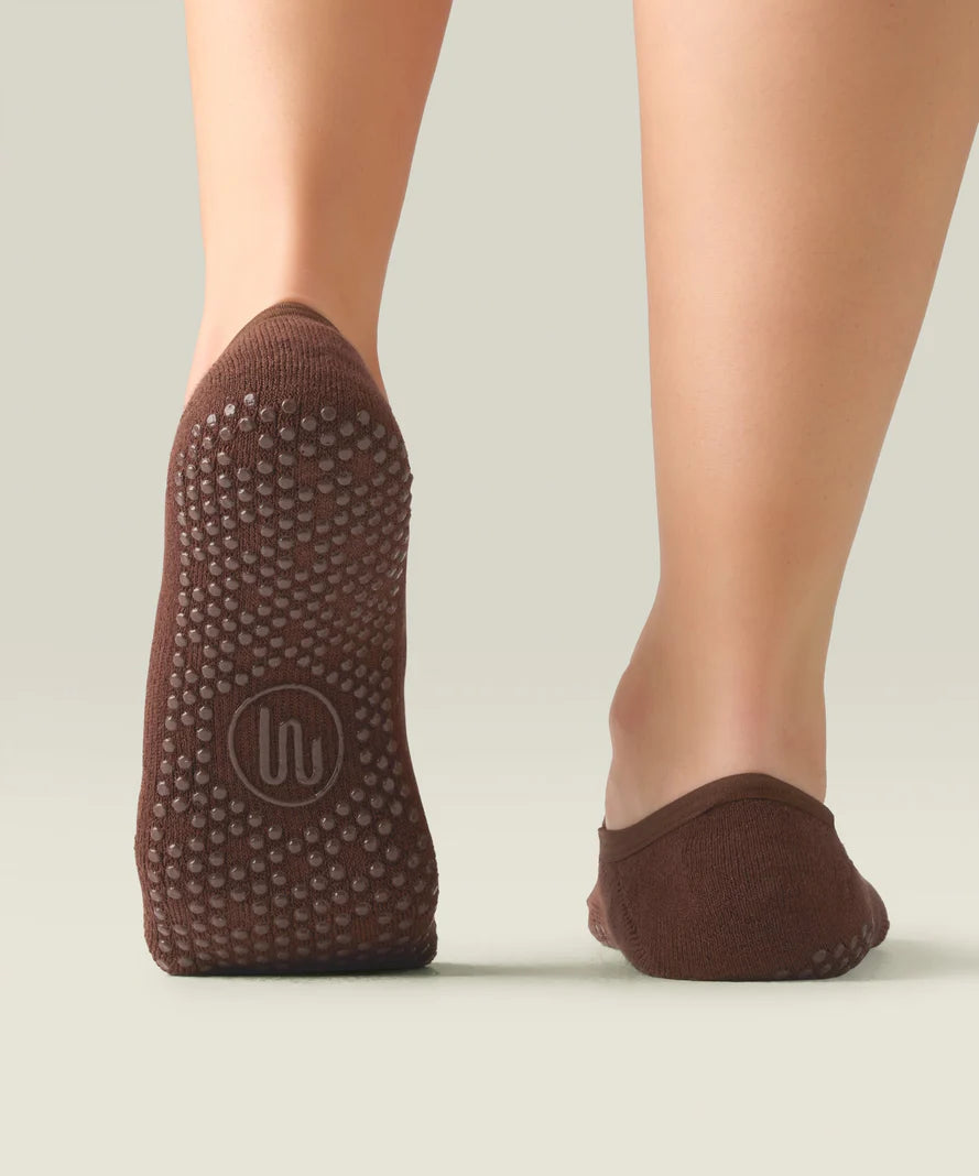Ballet Non Slip Grip Socks | Espresso