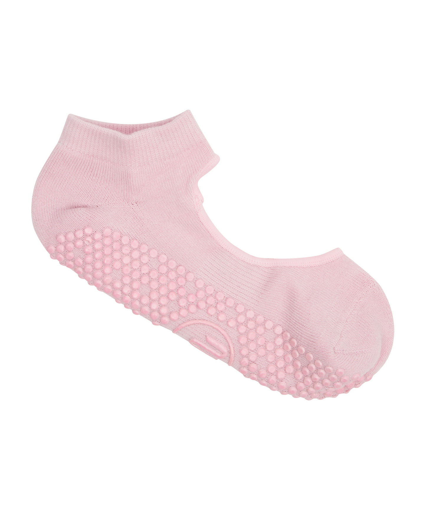 Slide on Non Slip Grip Socks - Sorbet Pink