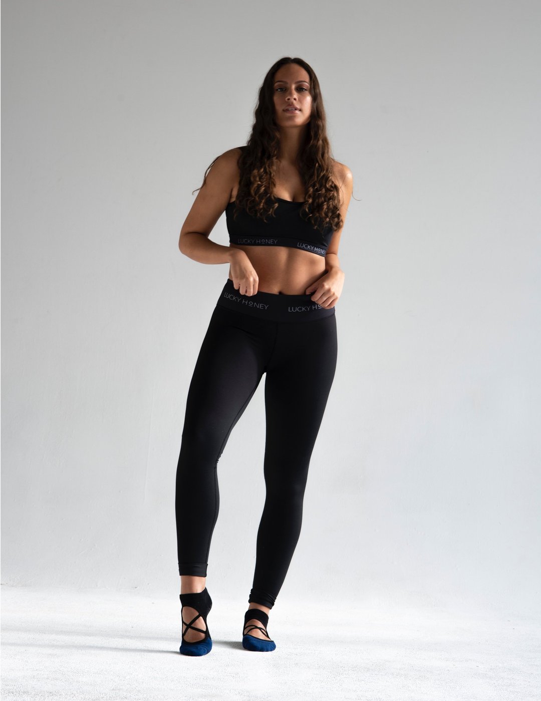 The Valerie Grip Sock | Black/Navy