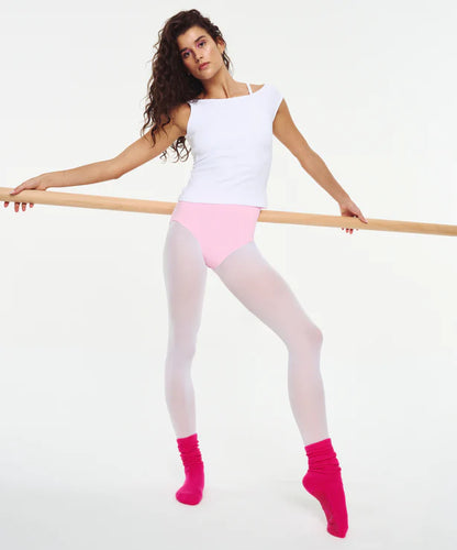 Scrunch Non Slip Grip Socks | Neon Pink