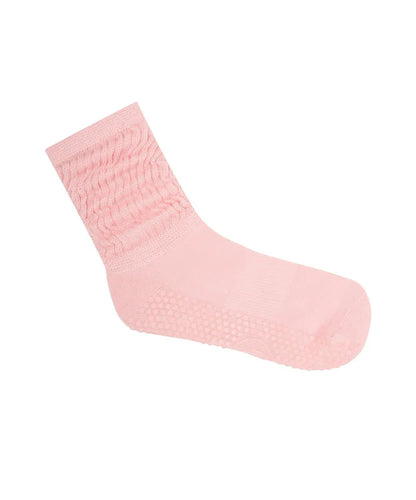 Scrunch Non Slip Grip Socks | Pink