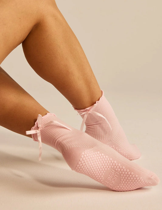 The Juliet Grip Sock | Pink