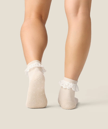 Quarter Crew Grip Socks | Lovers Lace