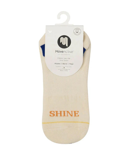 Classic Low Rise Grip Socks - Rise & Shine Vanilla