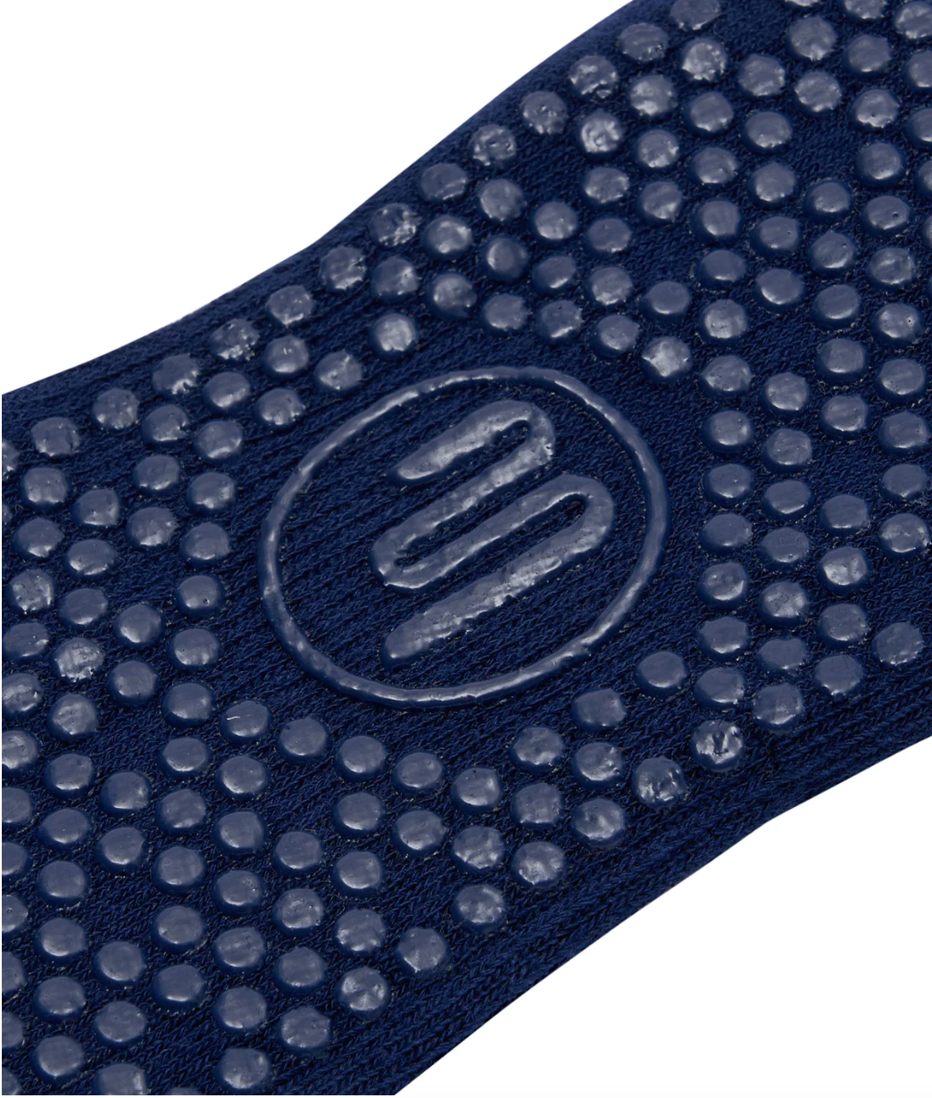 Ruffle Low Rise Grip Socks - Navy