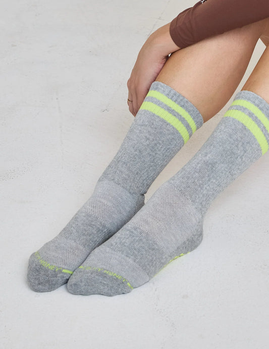 The Tall Tube Grip Sock | Grey